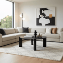 Bella Round Coffee Table - Black Stain at Online8 Furniture Auckland NZ