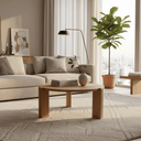 Bella Round Coffee Table - Natural at Online8 Furniture Auckland NZ