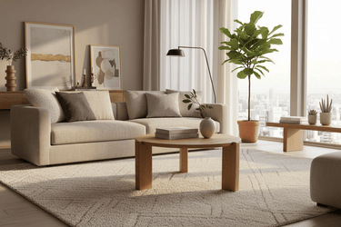 Bella Round Coffee Table - Natural at Online8 Furniture Auckland NZ