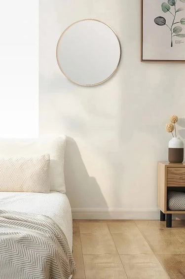 Bella Round Wall Mirror 60 cm - Brass at Online8 Furniture Auckland NZ