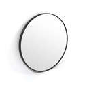 Bella Round Wall Mirror 80 cm, Black at Online8 Furniture Auckland NZ