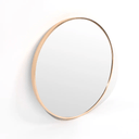 Bella Round Wall Mirror 80 cm - Brass at Online8 Furniture Auckland NZ