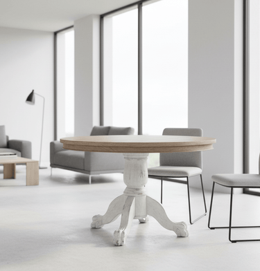 Belmore Round Dining Table - 1200mm at Online8 Furniture Auckland NZ