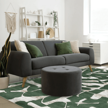 Bente Abstraction Green Rug at Online8 Furniture Auckland NZ