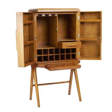 Bergen Retro Bar Unit | Wine Cabinet at Online8 Furniture Auckland NZ