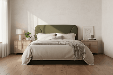 Betty Queen Headboard - Olive at Online8 Furniture Auckland NZ