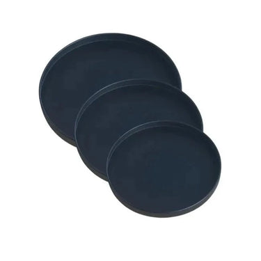 Bianca Metal Tray Set/3 - Black at Online8 Furniture Auckland NZ