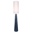 Black Ceramic Floor Lamp with Natural Linen Shade at Online8 Furniture Auckland NZ
