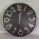 Black Clock Silver Number - 60Cm at Online8 Furniture Auckland NZ