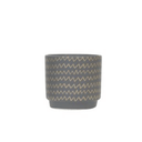 Black/Gold Zig Zag Planter SMALL at Online8 Furniture Auckland NZ