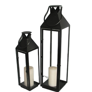 Black Lantern Set/2 at Online8 Furniture Auckland NZ