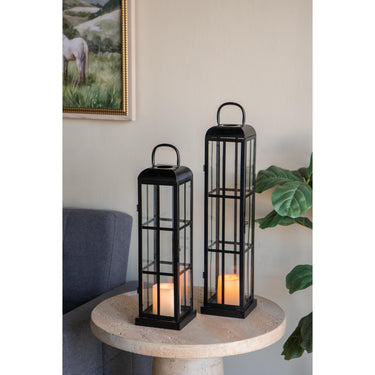 Black Lanterns Set of 2 at Online8 Furniture Auckland NZ