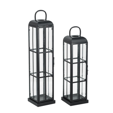 Black Lanterns Set of 2 at Online8 Furniture Auckland NZ