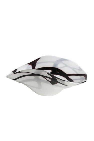 Black Lines Glass Bowl at Online8 Furniture Auckland NZ