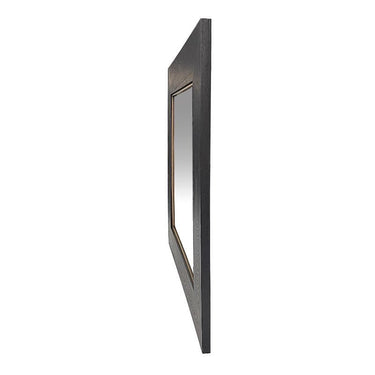 Black Oak & Gold Square Mirror at Online8 Furniture Auckland NZ