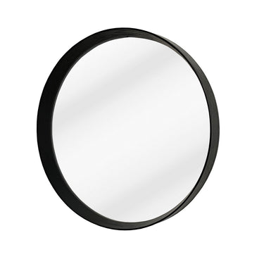 Black Oak Round Framed Mirror at Online8 Furniture Auckland NZ