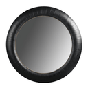 Lombardia Black Oak Round Mirror - 1520mm at Online8 Furniture Auckland NZ