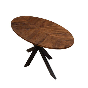 Foundry Parquet Oval Dining Table 2400 at Online8 Furniture Auckland NZ