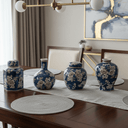 Blue and White Jar - Set of 4 at Online8 Furniture Auckland NZ