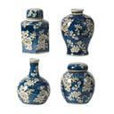 Blue and White Jar - Set of 4 at Online8 Furniture Auckland NZ