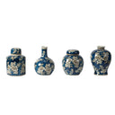 Blue and White Jar - Set of 4 at Online8 Furniture Auckland NZ