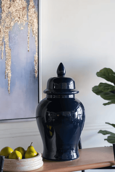Blue Ginger Jar - Blue at Online8 Furniture Auckland NZ