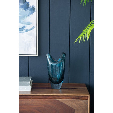 Blue Glass Vase at Online8 Furniture Auckland NZ