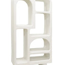 Bodhi Display Unit | Bookshelf - Textured White at Online8 Furniture Auckland NZ
