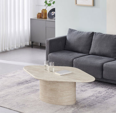 Bordeaux Travertine Coffee Table at Online8 Furniture Auckland NZ