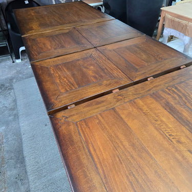Bosquet Pedestal Double Extension Dining Table at Online8 Furniture Auckland NZ
