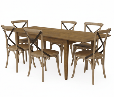 Bosquet Studio Extension Dining Suite - 6 Seater at Online8 Furniture Auckland NZ