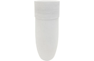 Boston Planter Large - Textured White at Online8 Furniture Auckland NZ