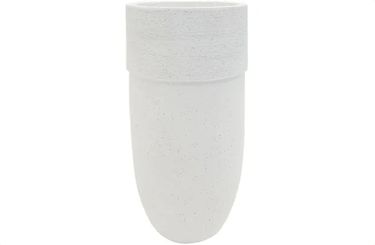 Boston Planter Medium - Textured White at Online8 Furniture Auckland NZ
