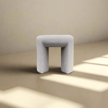 Boucle Stool | Ottoman at Online8 Furniture Auckland NZ