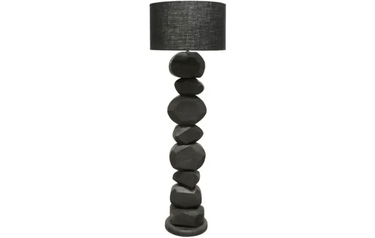 Boulder Wooden Floor Lamp - 165Cm at Online8 Furniture Auckland NZ
