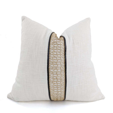 Braid Cushion Cover - Cream Natural at Online8 Furniture Auckland NZ