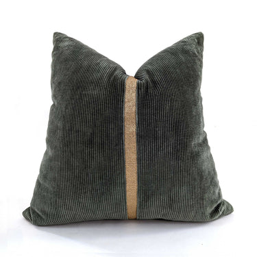 Braid Cushion Cover - Green/Gold at Online8 Furniture Auckland NZ