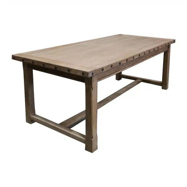 Brasilia Rustic Dining Table 2200mm at Online8 Furniture Auckland NZ