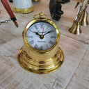 Brass Binacle Table Clock at Online8 Furniture Auckland NZ