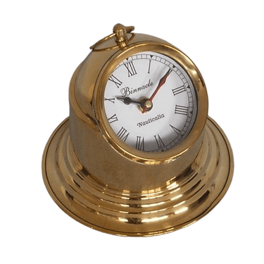 Brass Binacle Table Clock at Online8 Furniture Auckland NZ