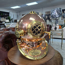Brass & Copper Divers Helmet - Life Size at Online8 Furniture Auckland NZ