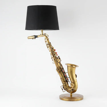 The Virtuoso: Brass Saxophone Table Lamp at Online8 Furniture Auckland NZ