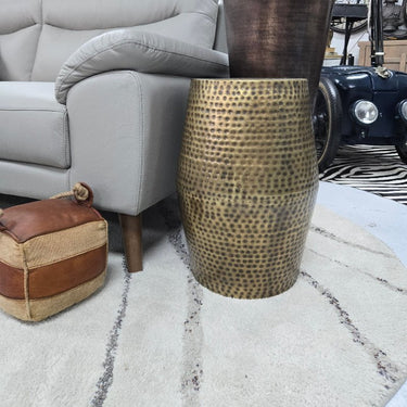 Brass Stool - Antique Gold at Online8 Furniture Auckland NZ