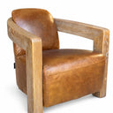 Bristol Aged Leather Armchair - Cognac at Online8 Furniture Auckland NZ