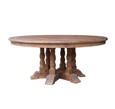 Bristol Large Round Dining Table - 1820mm at Online8 Furniture Auckland NZ