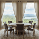 Bristol Large Round Dining Table - 1820mm at Online8 Furniture Auckland NZ