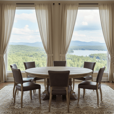 Bristol Large Round Dining Table - 1820mm at Online8 Furniture Auckland NZ