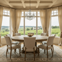 Bristol Large Round Dining Table - 1820mm at Online8 Furniture Auckland NZ