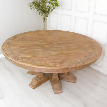 Bristol Large Round Dining Table - 1820mm at Online8 Furniture Auckland NZ