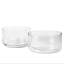 BROSTE Bowl Sylvia Large 2 piece - Clear Glass at Online8 Furniture Auckland NZ